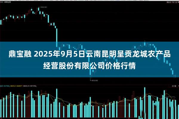 鼎宝融 2025年9月5日云南昆明呈贡龙城农产品经营股份有限公司价格行情