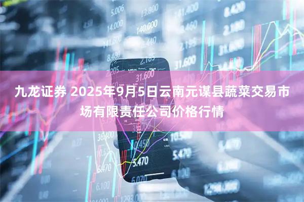 九龙证券 2025年9月5日云南元谋县蔬菜交易市场有限责任公司价格行情